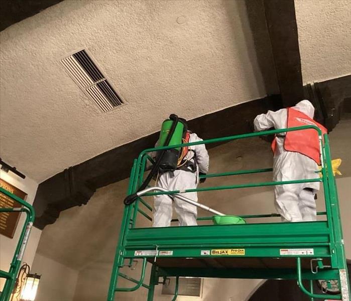 SERVPRO employees work on staging.